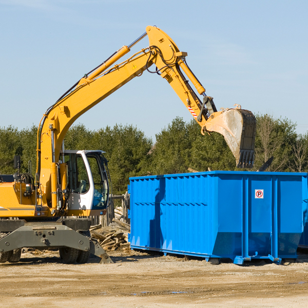 how many times can i have a residential dumpster rental emptied in Fell PA